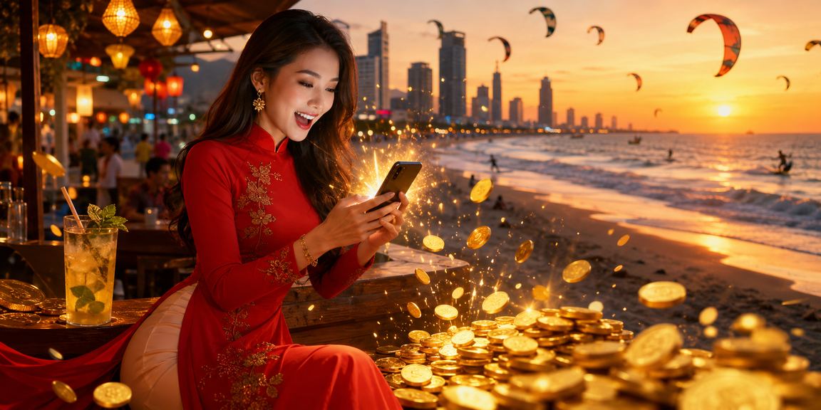 Người dùng Sài Gòn trong tà áo dài theo dõi kết quả cược thể thao ban đêm